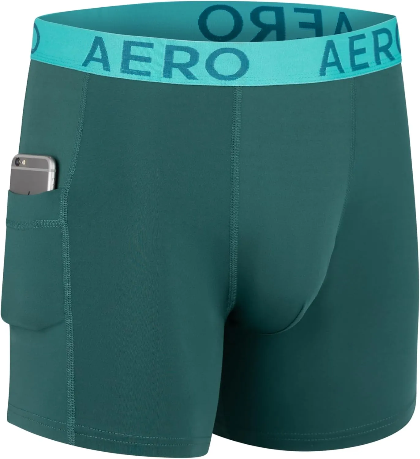 Aeropostale Mens Performance Compression Boxer Briefs Underwear Athletic Shorts, Baselayer Running Workout Fitness Shorts