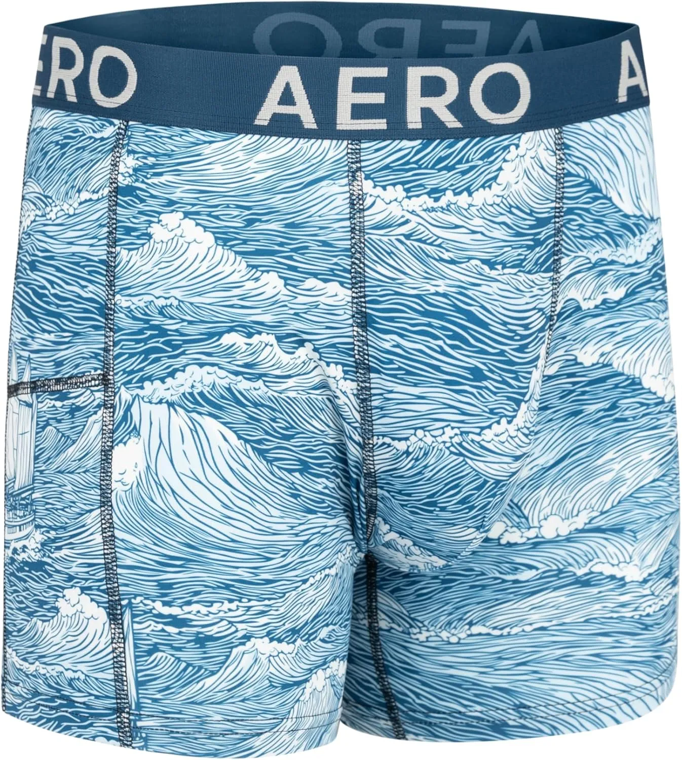 Aeropostale Mens Performance Compression Boxer Briefs Underwear Athletic Shorts, Baselayer Running Workout Fitness Shorts