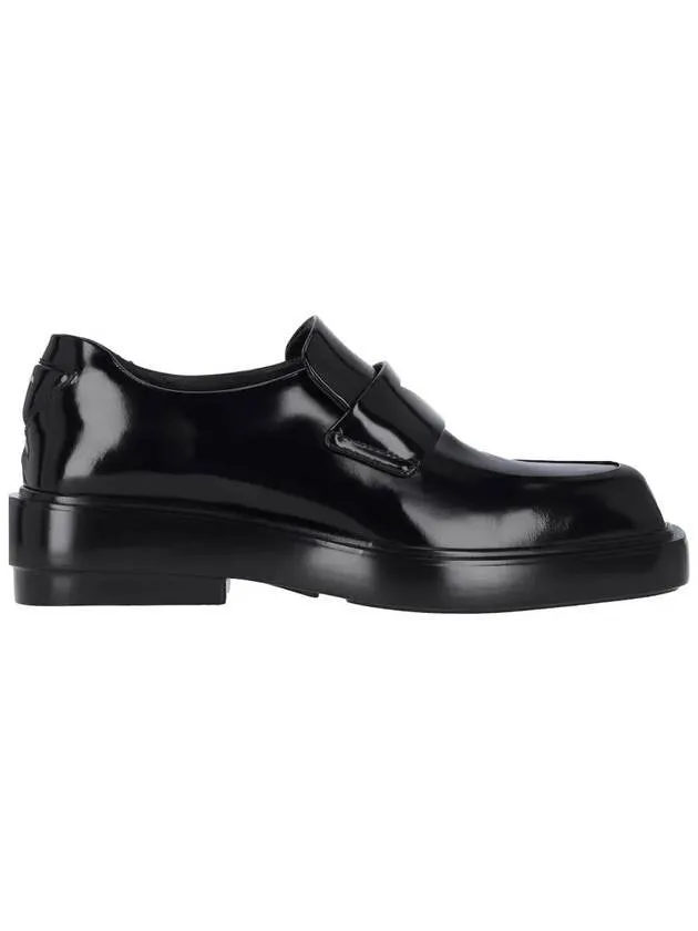Brushed Leather Loafers Black