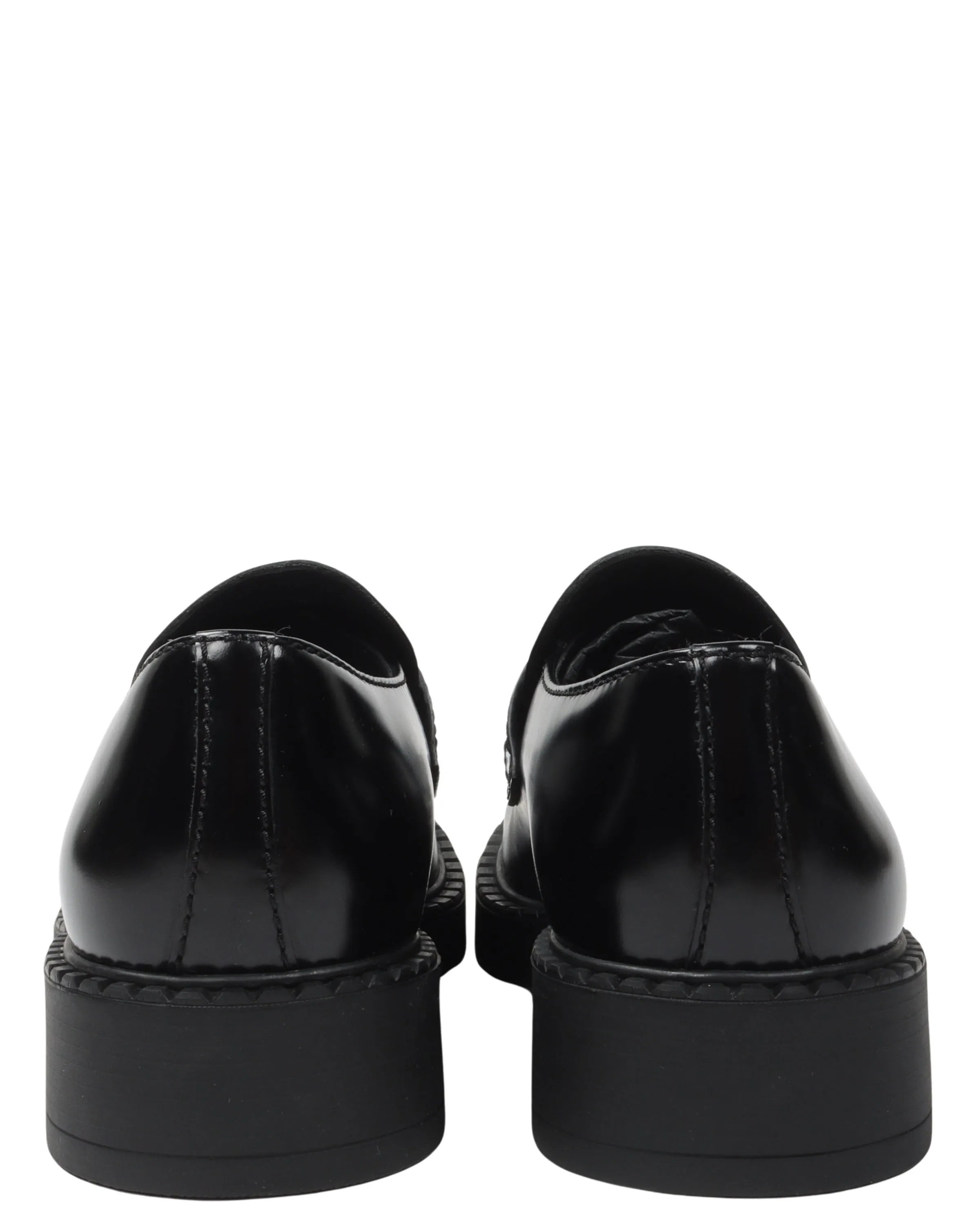 Brushed Leather Loafers