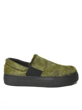 Calf-Hide Platform Slip-On (BN XII RUBBER YELLOW)