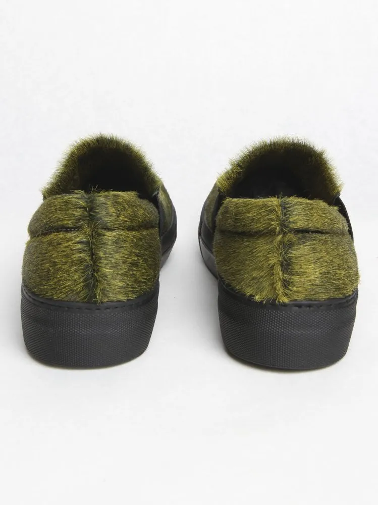 Calf-Hide Platform Slip-On (BN XII RUBBER YELLOW)