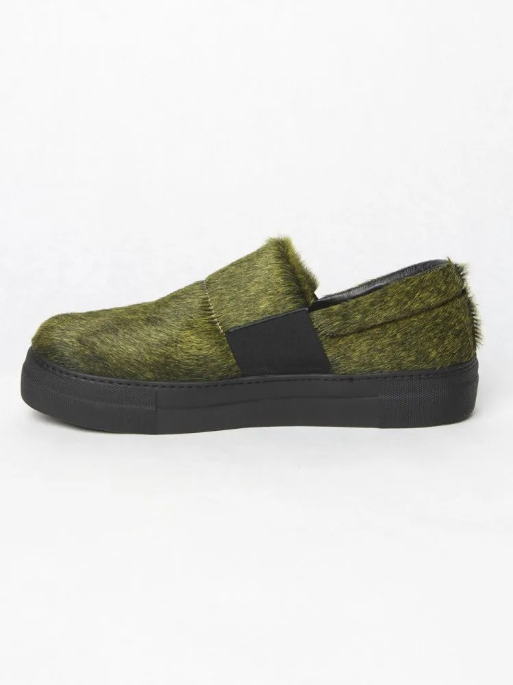 Calf-Hide Platform Slip-On (BN XII RUBBER YELLOW)