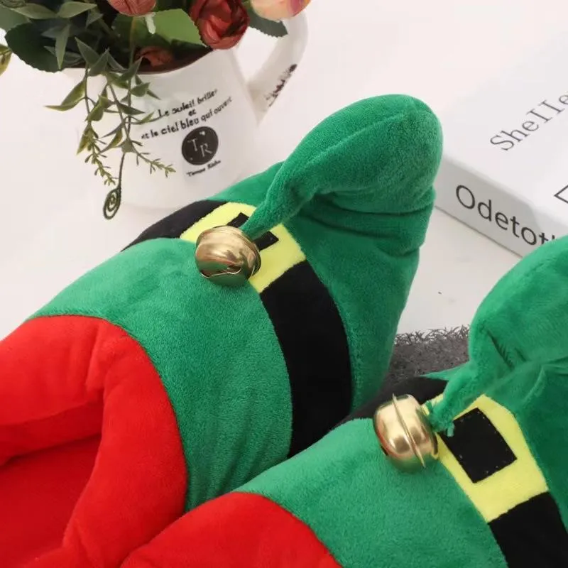 Christmas Home Cotton Slippers Couple Indoor Cotton Slippers