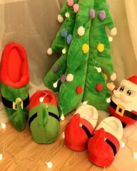 Christmas Home Cotton Slippers Couple Indoor Cotton Slippers