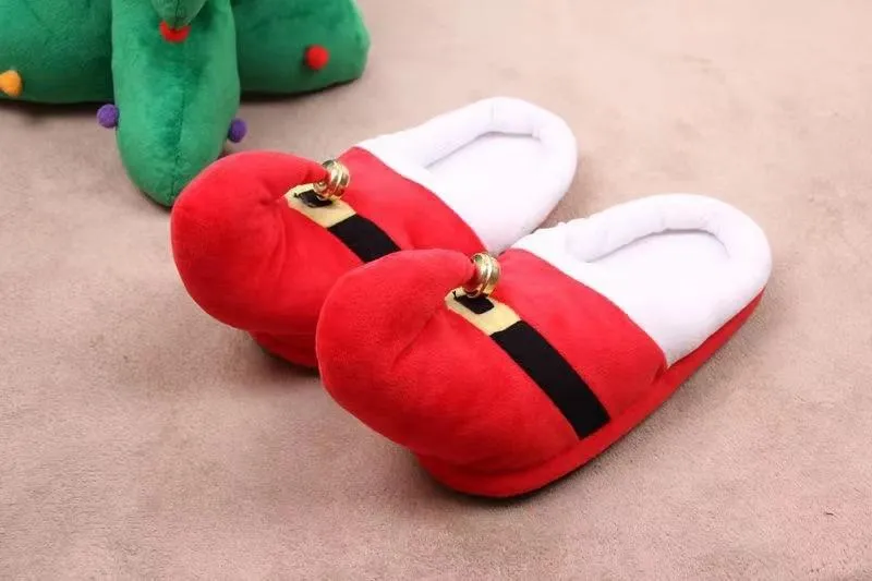 Christmas Home Cotton Slippers Couple Indoor Cotton Slippers
