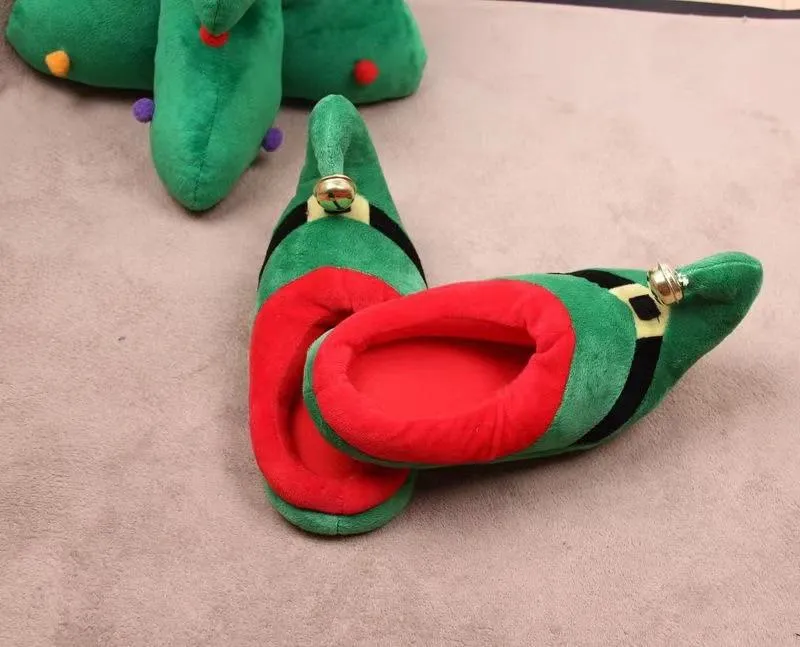 Christmas Home Cotton Slippers Couple Indoor Cotton Slippers
