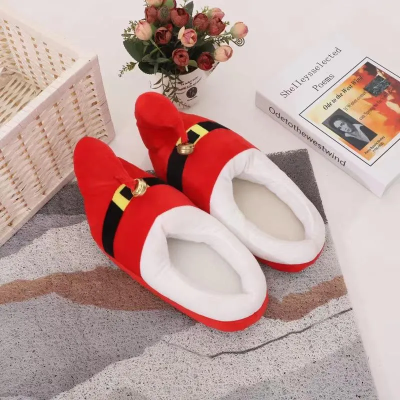Christmas Home Cotton Slippers Couple Indoor Cotton Slippers