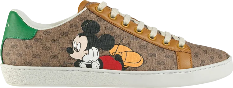 Disney x Gucci Wmns Ace Mickey Mouse Sneakers - Ebony, white