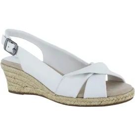 Easy Street Womens Maureen Buckle Open Toe Espadrilles