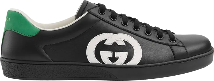 Gucci Ace Interlocking G Sneakers - Black White