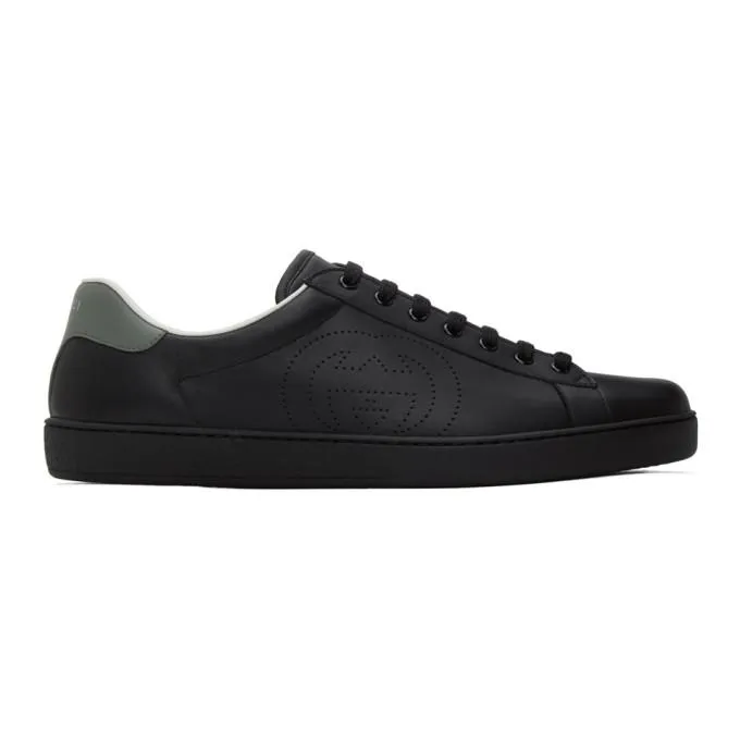 Gucci Black GG Ace Sneakers