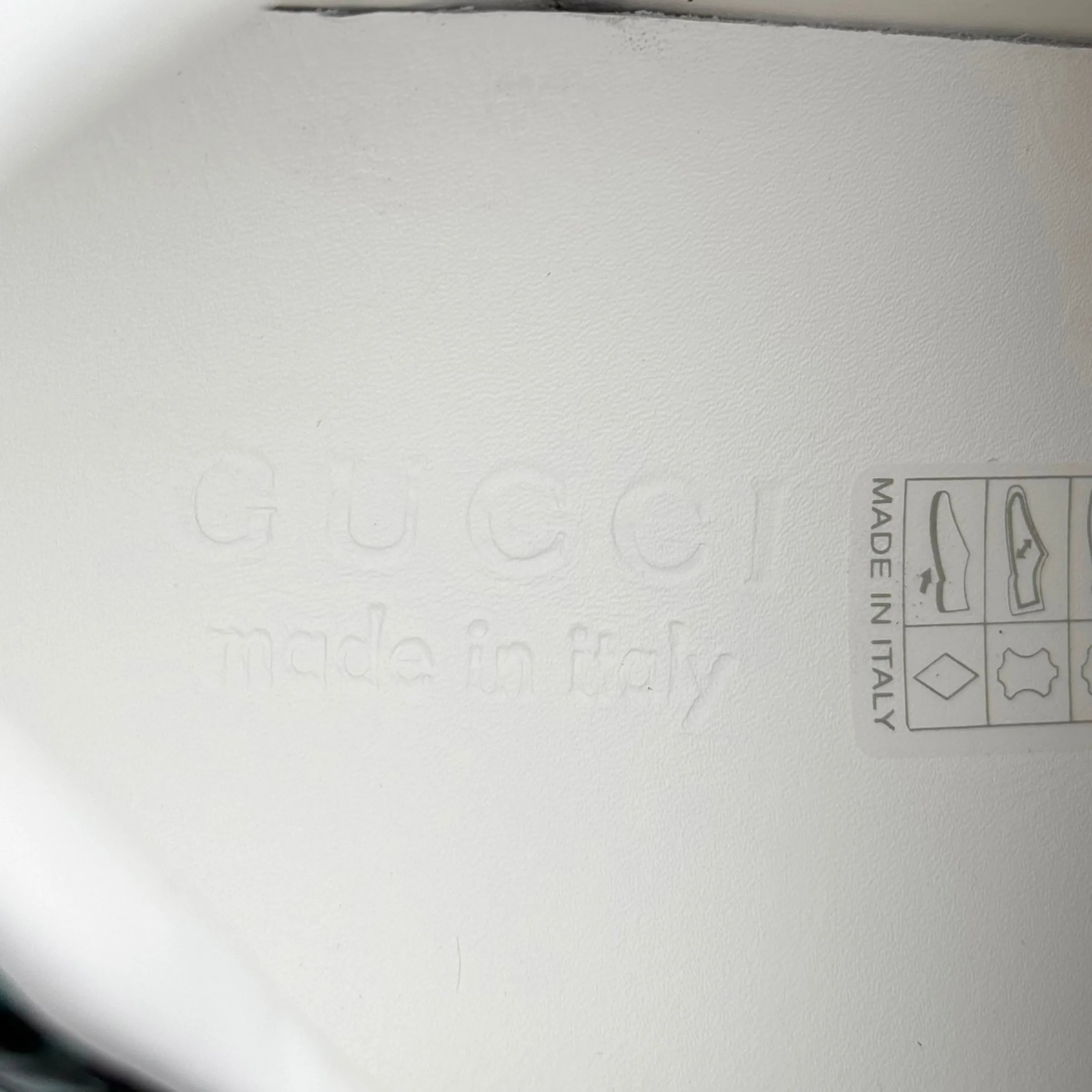 Gucci White Leather Tiger Ace Sneakers