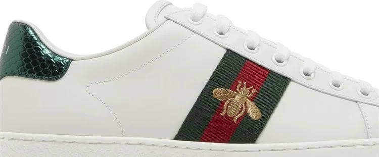 Gucci Wmns Ace Embroidered Bee sneakers, white