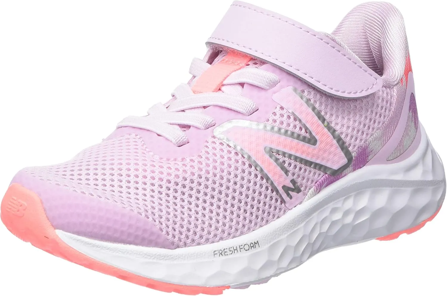 New Balance Unisex-Child Fresh Foam Arishi V4 Hook & Loop Running Shoe