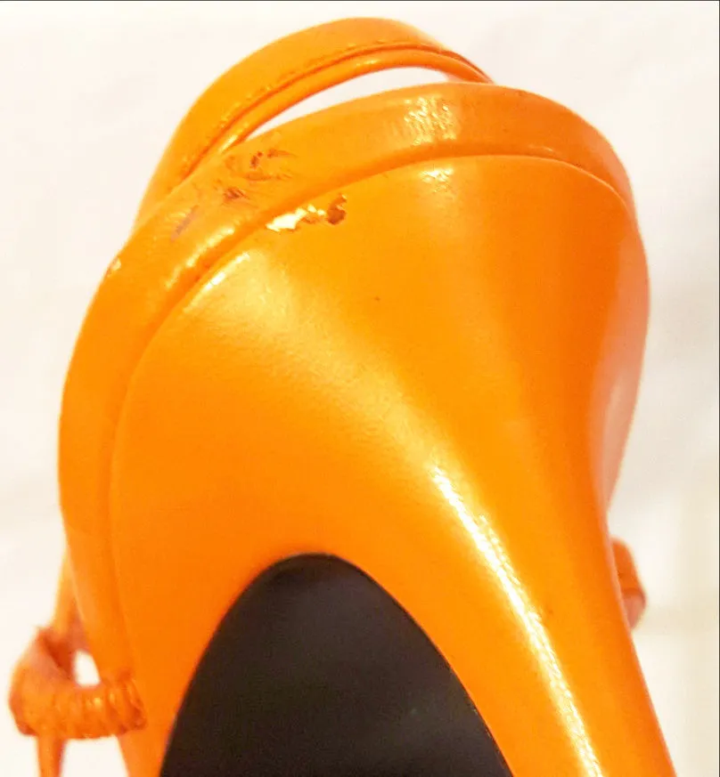 Orange Nine West Sandals