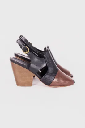 PERFORATED LEATHER SLINGBACKS