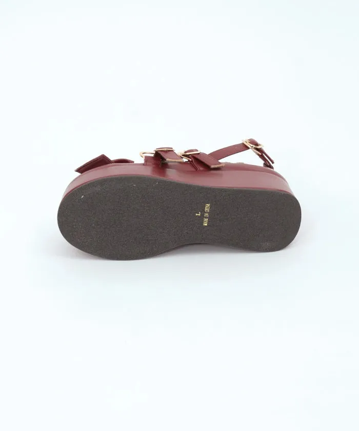 Ribbon Scallop Accent Color Shoes