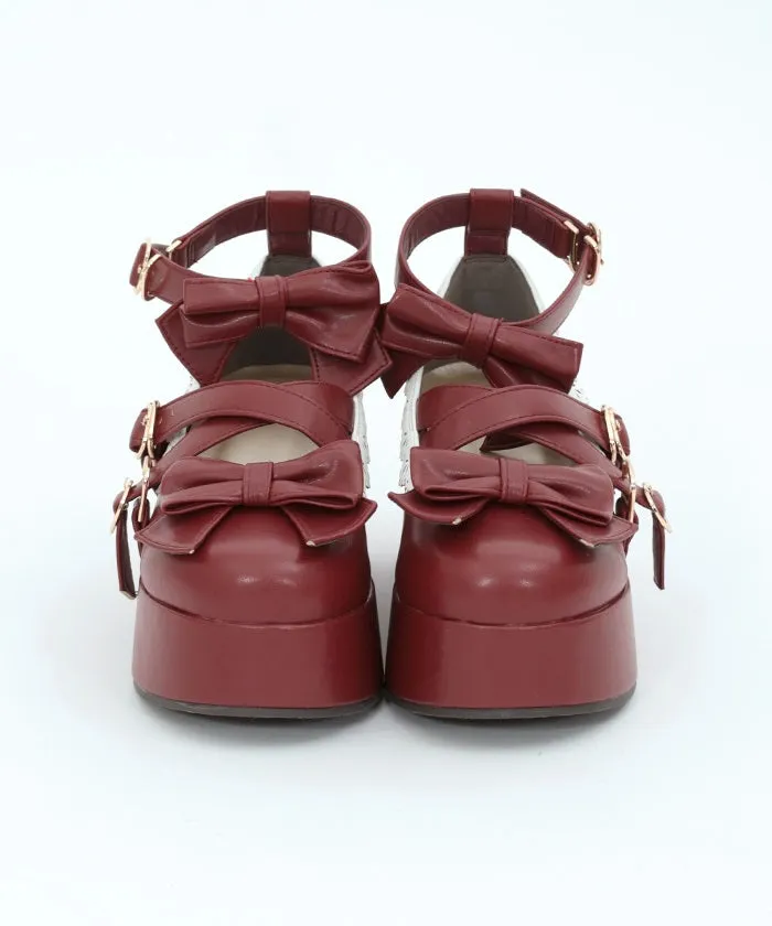 Ribbon Scallop Accent Color Shoes
