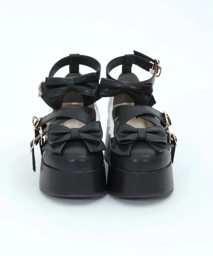 Ribbon Scallop Accent Color Shoes