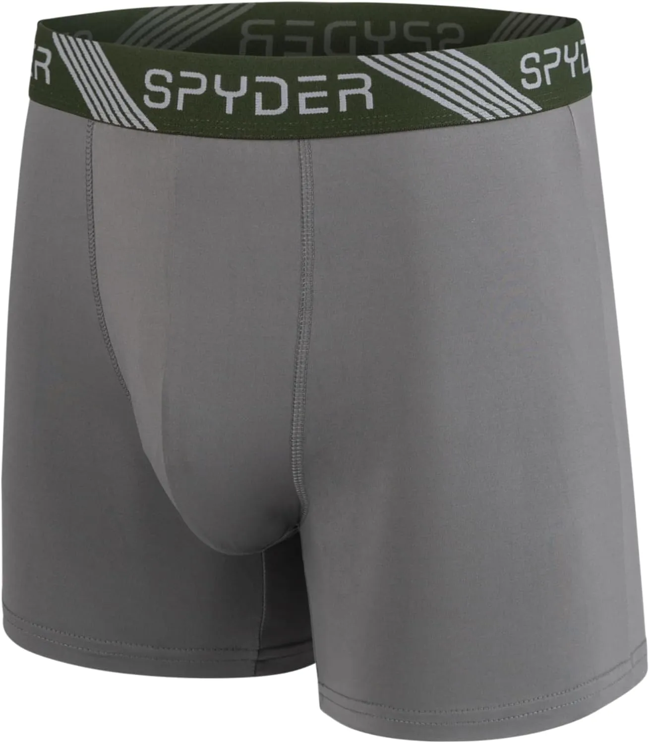 Spyder Mens Boxer Briefs 5 Pack Poly Spandex Performance Boxer Briefs Underwear
