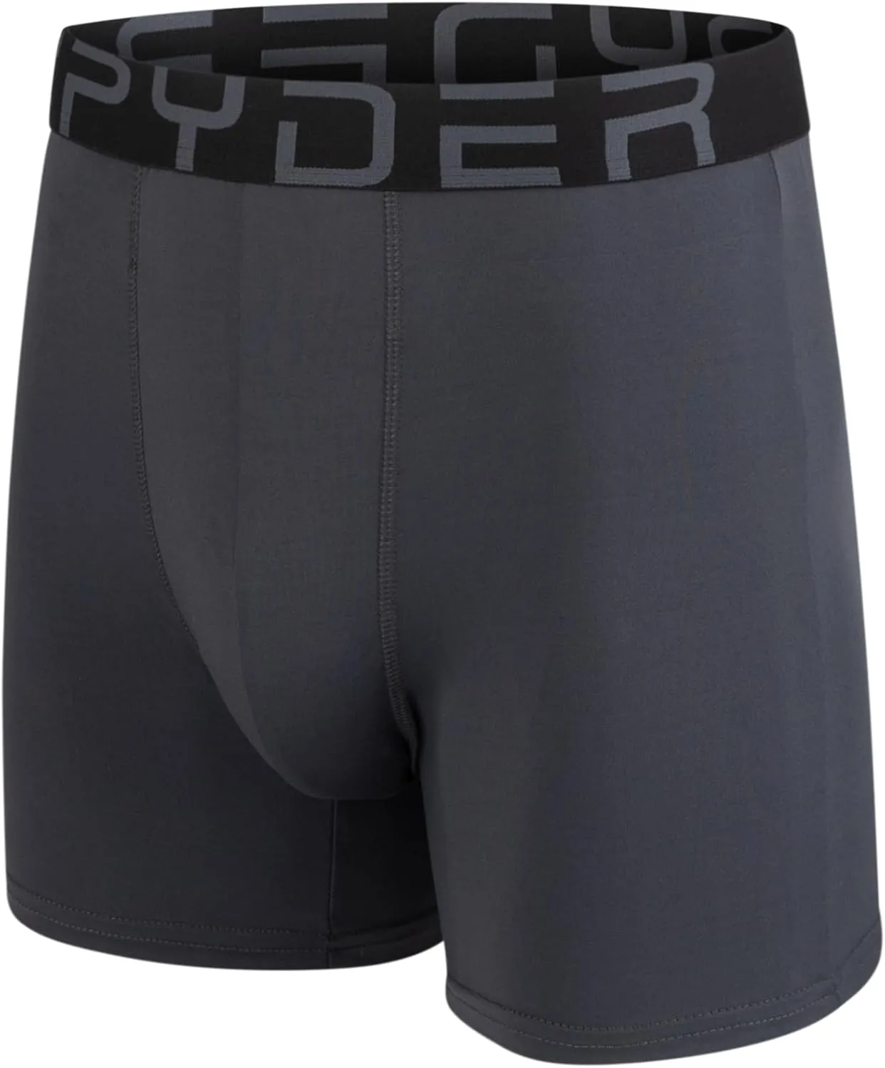 Spyder Mens Boxer Briefs 5 Pack Poly Spandex Performance Boxer Briefs Underwear