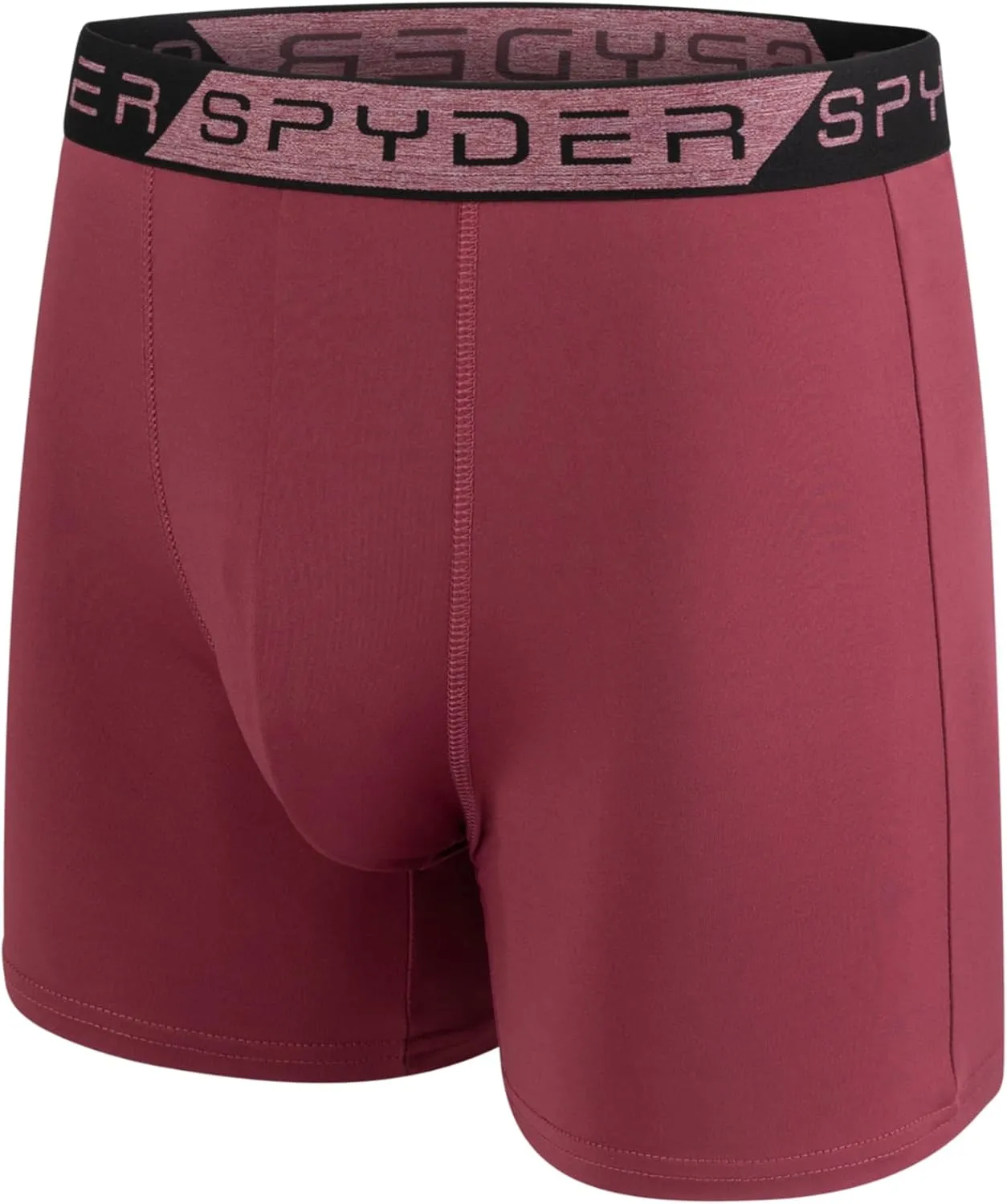 Spyder Mens Boxer Briefs 5 Pack Poly Spandex Performance Boxer Briefs Underwear