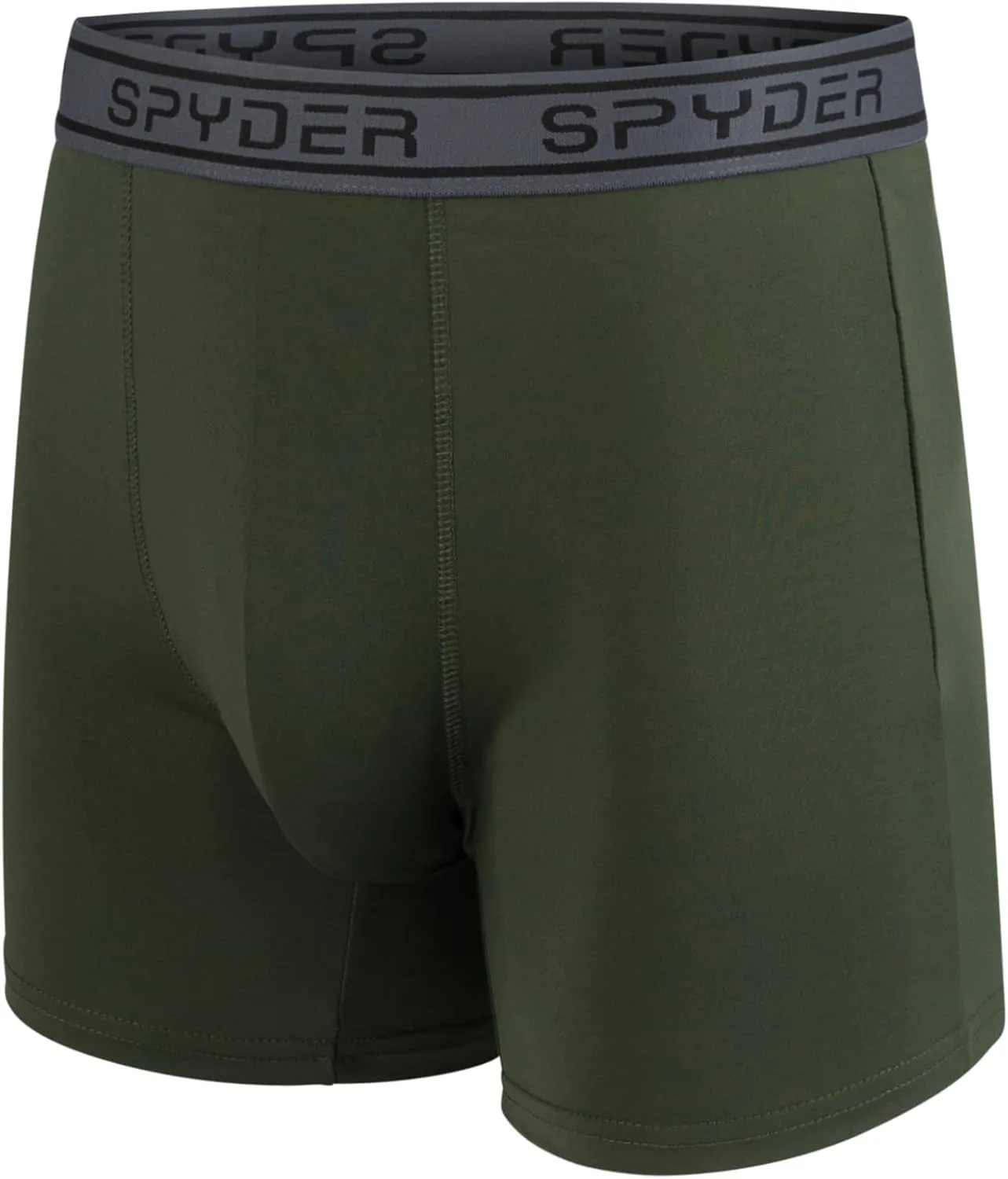 Spyder Mens Boxer Briefs 5 Pack Poly Spandex Performance Boxer Briefs Underwear