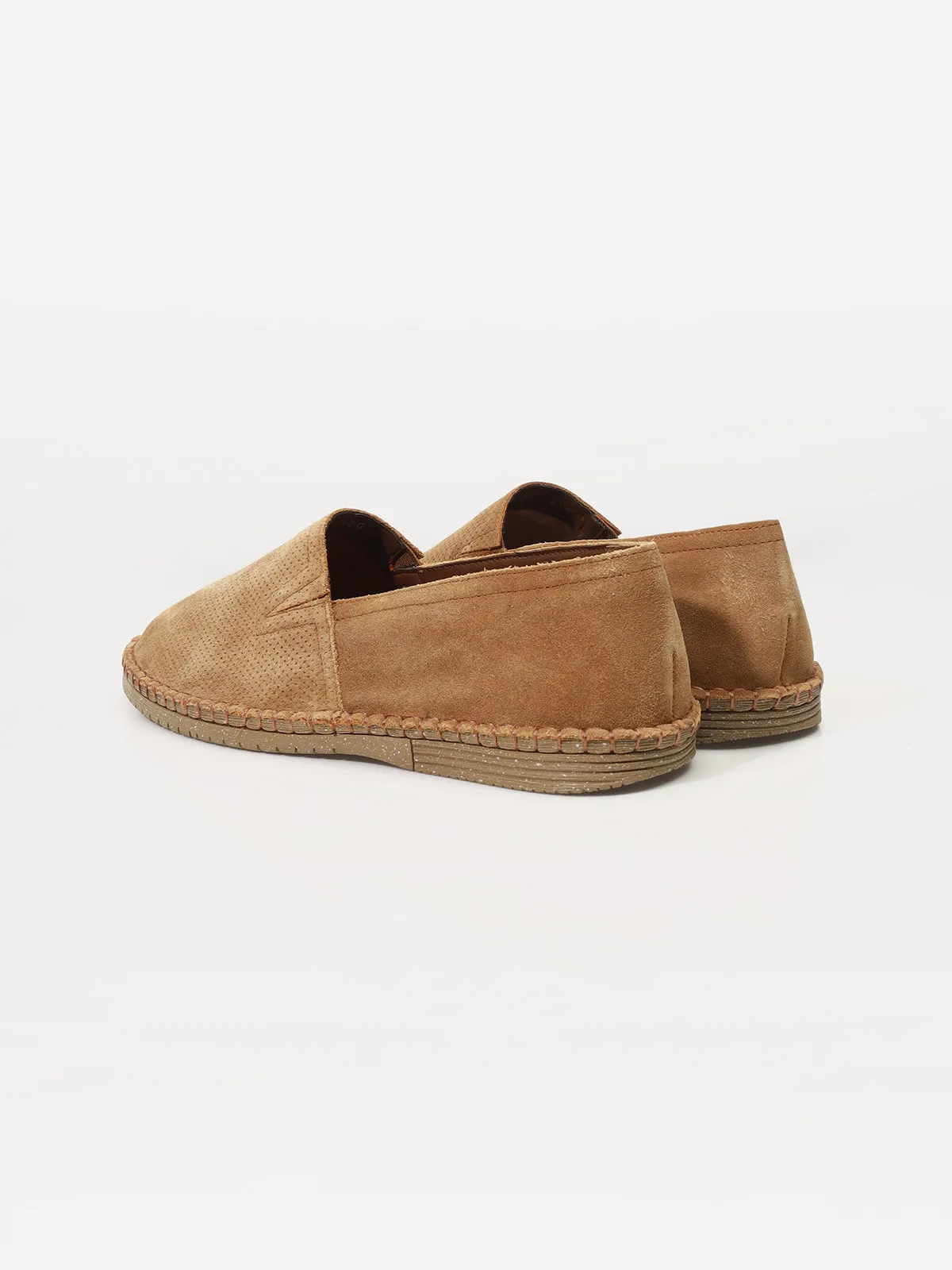 Suede Leather Espadrilles Shoes - FAMS24-054