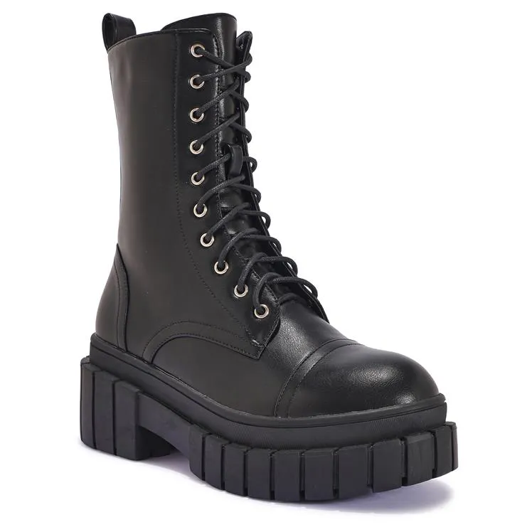 WFHONGO2 WIDE FIT EXTREME CHUNKY CLEATED LACE UP BOOT