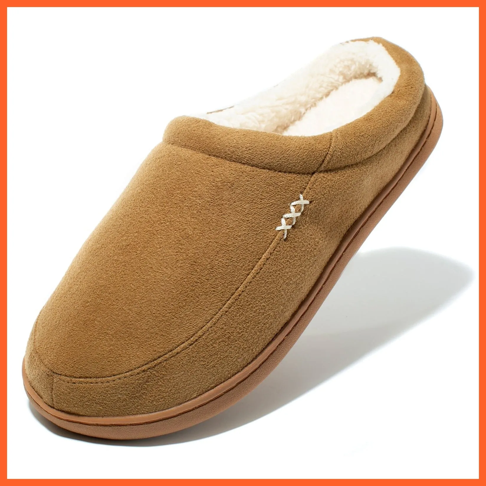 Winter Men Cotton Bathroom Slippers | Male Plush Shoes Home Soft Slippers